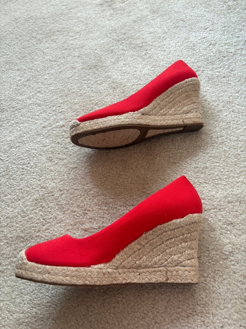 J.Crew Red Espadrilles US 7.5 - Picture 3 of 4